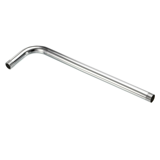 Brazo de ducha con rosca macho Uxcell, tubo de extensión montado en la pared de 16.14"