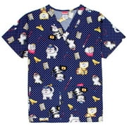 Women's Plus Doctor Cats Scrub Top