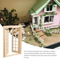 thumbnail image 2 of Miniature Dollhouse Wooden Door for DIY Scene Furniture, 2 of 7