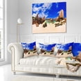 thumbnail image 3 of Designart Tropical Beach at Seychelles - Landscape Photography Throw Pillow - 18x18, 3 of 5