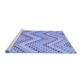 thumbnail image 2 of Ahgly Company Machine Washable Indoor Rectangle Abstract Blue Contemporary Area Rugs, 4' x 6', 2 of 4