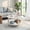 White, variant on Boupower Modern 2-Tier Round Coffee Table with Storage, 31.5" Living Room Center Table - Open Shelf - Curved Legs - Space-Saving Engineered Wood Accent Cocktail Table for Apartment/Office - Black
