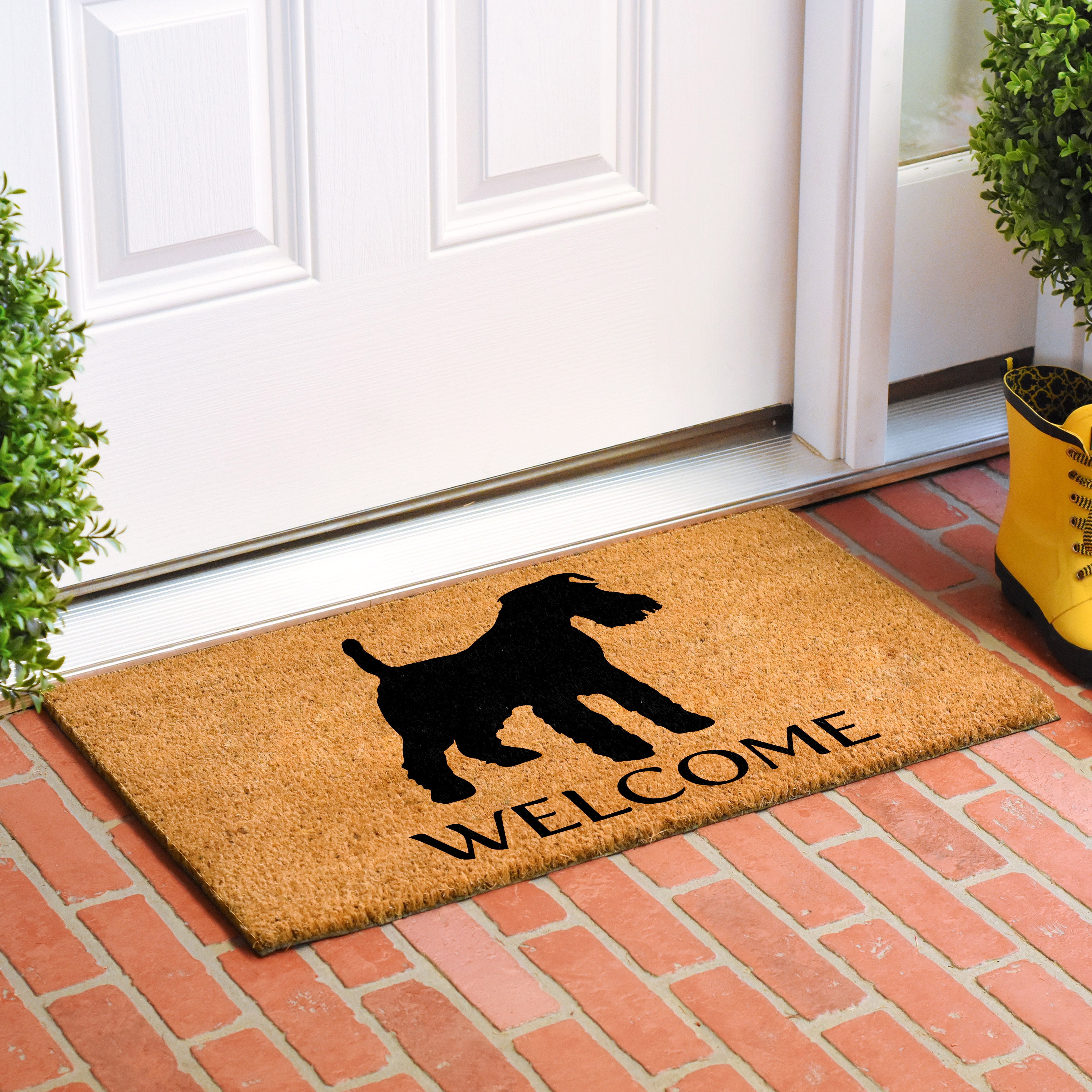 Calloway Mills 107001729 Wire-haired fox terrier Doormat 17" x 29"