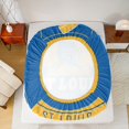 thumbnail image 5 of jejeloiu Stlouis Queen Sheet Sets,Ball Game Lover Flat Sheet,Ice Hockey City Queen Fitted Sheet For Children,Super Cozy Room Decor,4 Pieces, 5 of 7