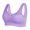 Purple, variant on Xmarks Women Floral Lace Bralette Padded Breathable Sexy Racerback Lace Bra 2 Pack