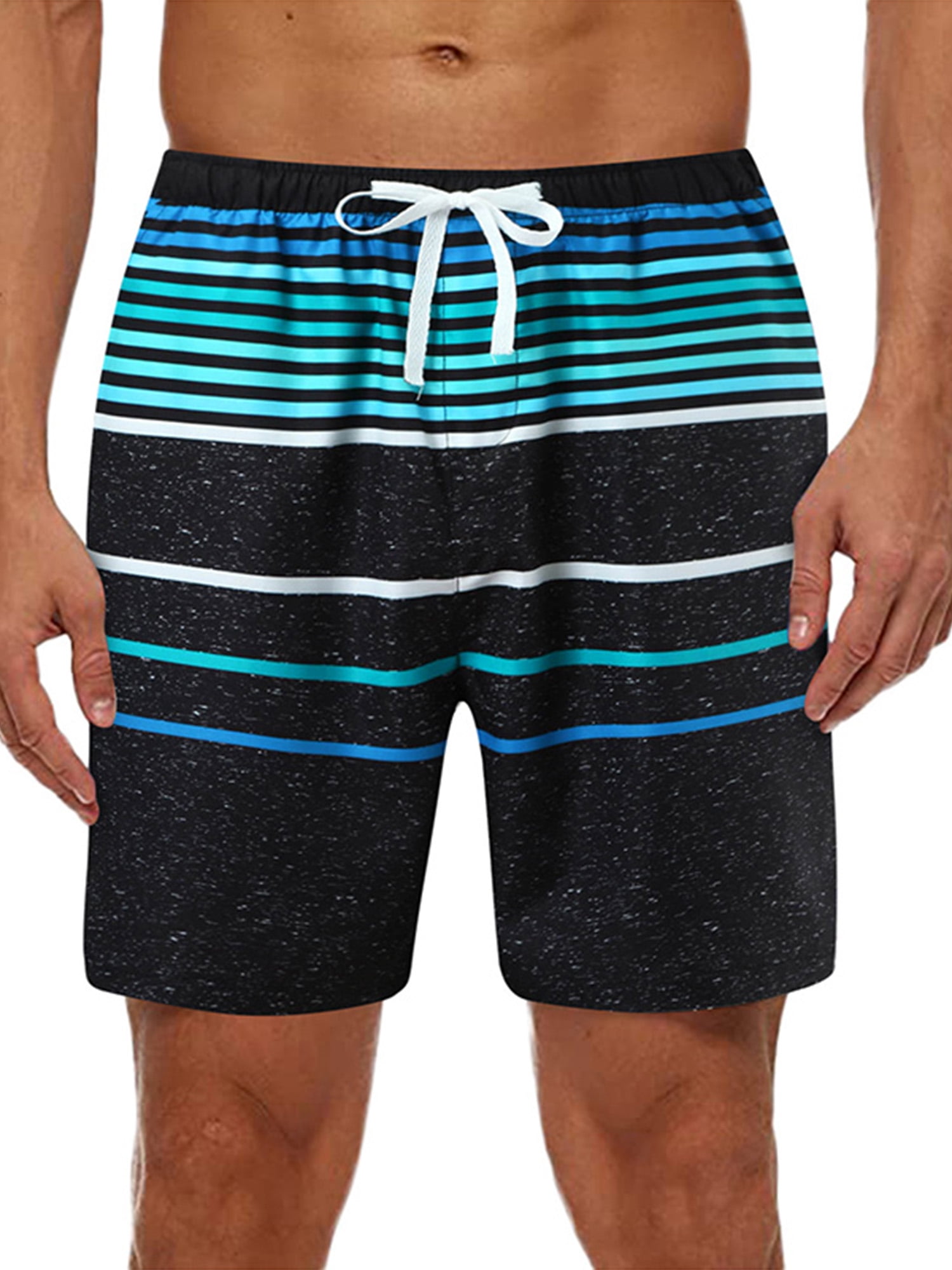 Mens 3D Printed Swim Trunks Quick Dry Summer Surf Board Shorts Swimwear Pants 