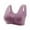 106#Purple, variant on Daisy Bras for Older Women, Front Closure Wireless Push Up Bra, No Underwire Comfortable Full Coverage Cotton Bra for Everyday Wear