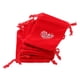 thumbnail image 2 of Paquete de 10 bolsitas navideñas de terciopelo con cordón ajustable en forma de corazón para joyería, dulces y regalos de boda. Rojo brillante, 2 of 6