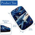 thumbnail image 4 of Shark Soft Comfortable Furry Printed 12.5x8.2 Inch Car Armrest Cover Armrest Accessory Cover, 4 of 6