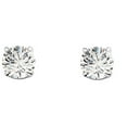 thumbnail image 2 of 0.20 Carat Lab Grown Diamond Prong Set Stud Earrings For Women In 14K White Solid Gold, 2 of 2