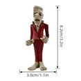 thumbnail image 2 of Figura de Monstruo de Resina con Chaqueta Cosida para Halloween | Textura Cosida con Detalles Espeluznantes | Decoración para Fiesta de Halloween | Accesorio para Casa Embrujada | Coleccionable de Te, 2 of 6