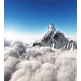 thumbnail image 3 of Ambesonne White Blue Duvet Cover Set, Mountain Sunny Sky, 2-Calking, White Blue, 3 of 7