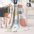 thumbnail image 3 of Fall Pumpkins Leaves Pattern Blanket,Comfortable Soft Lamb Wool Throw Blanket,All Season,Warm Lightweight Blankets for Sofa Bed Couch Living Room Chair,50"x60", 3 of 4