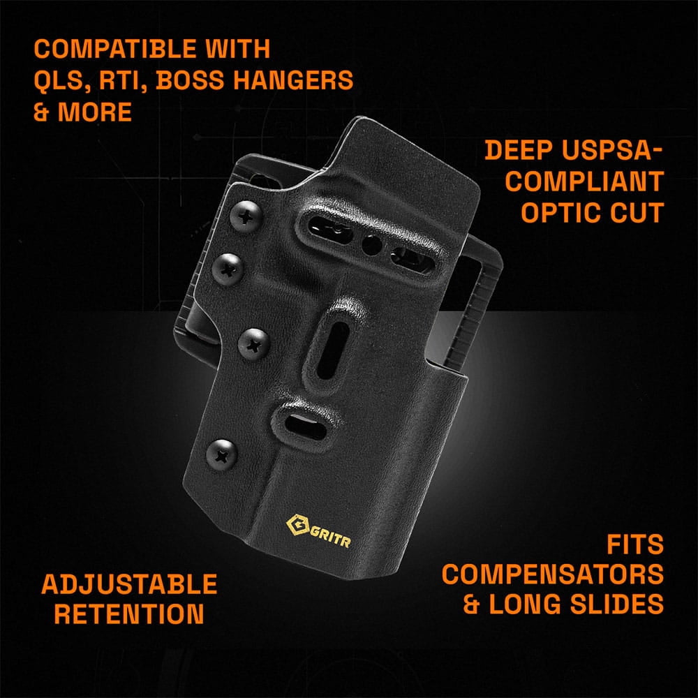 GRITR Ambi OWB Kydex Holster; Fits Staccato P/XL/XC