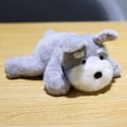 thumbnail image 2 of 7.1in Soft Plush Puppy Toy, Handheld Miniature Dog Stuffed Animal for Desktop Decor, 7.1in Pet Figurine, Comforting Animal Doll, Ideal for Home Decor, Grey, 2 of 6
