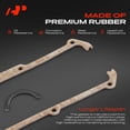 thumbnail image 3 of A-Premium Engine Valve Cover Gasket Set Compatible with Volkswagen Jetta, Golf, Cabriolet, Dasher, Fox, Quantum, Rabbit, Rabbit Convertible, Rabbit Pickup, Scirocco, Vanagon & Plymouth Horizon, TC3, 3 of 5
