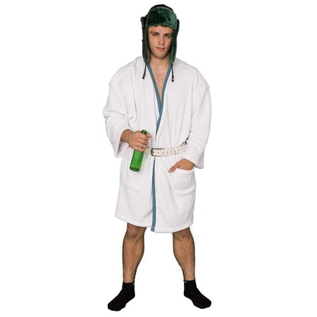 Christmas Vacation Cousin Eddie White Robe and Belt Costume (Best Snow White Costume)