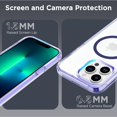 thumbnail image 6 of Case for iPhone 13 Pro Max 6.7 inch-Compatible with MagSafe &  Car Phone Mount,Not Yellowing Anti-Scratch (Purple), 6 of 14