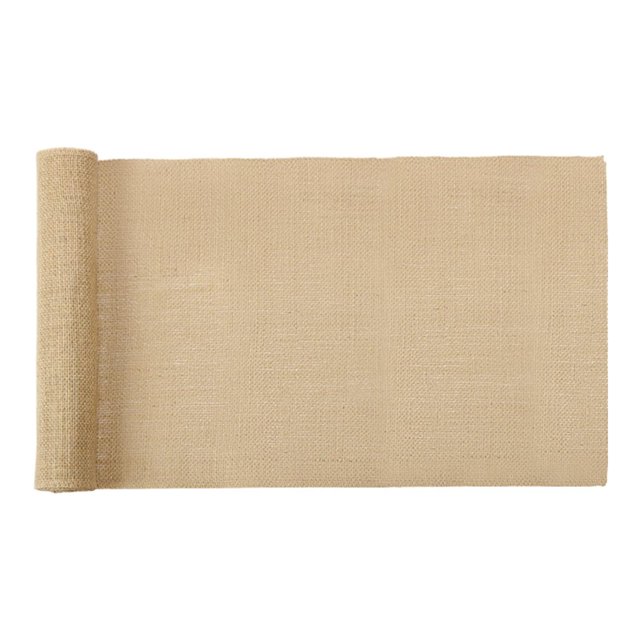 Camino de mesa de arpillera, rollo de arpillera, rústico, resistente al desgaste, decoración de mesa para el hogar Longitud 180cm