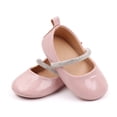 thumbnail image 3 of Biezeib Baby Girls Princess Shoes, Soft PU Leather Shiny Rhinestones Non-slip Bottom First Walker Shoes Toddler Shoes, 3 of 6