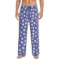 thumbnail image 2 of Goofa Daisies Flowers Printed Soft Pajama Pants for Men, Wide Leg Comfy Casual Lounge Yoga Pants-Large, 2 of 9