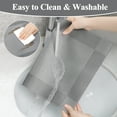 thumbnail image 6 of Vaukki PVC Placemats Set of 6 Heavy Duty Heat Resistant Washable Table Mats for Dining Table, Silver Gray, 6 of 9