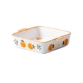 thumbnail image 1 of Home Ceramic Baking Dish Oven Special Baking Dish Rectangular Double Ears Baking Spaghetti Baking Dish, 1 of 3