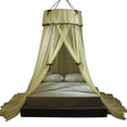 thumbnail image 1 of Girl Bed Canopy Lace Mosquito Net for Girls Bed, Princess Play Tent Reading Nook Round Lace Dome Curtains Baby Kids Games House,Fit Crib Full Queen Extra Large Bed, 1 of 1