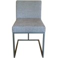 thumbnail image 2 of Strange DNA Healdsburg Dining Chair | Elegant Design Charcoal Fabric Side Chair | Fully Welded Black Powder Coated Frame Modern Flair Seat Furniture, 2 of 4