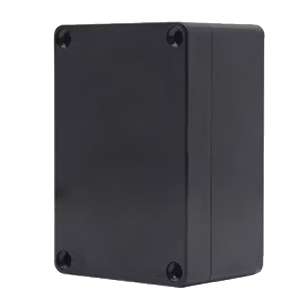 Electronic project box - electrical enclosure, plastic dustproof and waterproof 65 junction box, with 4 x 16 cable connectors black (7.874.722.95 inches (20012075 millimeters))