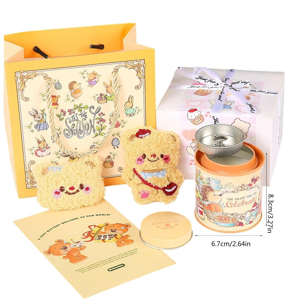 Unique Scented Candle Decorative Aromatic Candle with Cartoon Bear Dolls and Greeting Card Wedding Birthday Party
