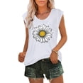 thumbnail image 2 of Birdeem Womens Cap Sleeve Tops Summer Tank Top Casual Basic Tees Shirts Loose Blouses, 2 of 12