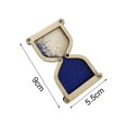 thumbnail image 5 of 2 niños reloj de arena de madera juguete Montessori tablero ocupado para niños oscuro 3 piezas, 5 of 5