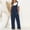 *Navy, variant on Women's Linen Blend Bib Overalls,Button Jumpsuit with Double Pockets Pink,Womens Plus S