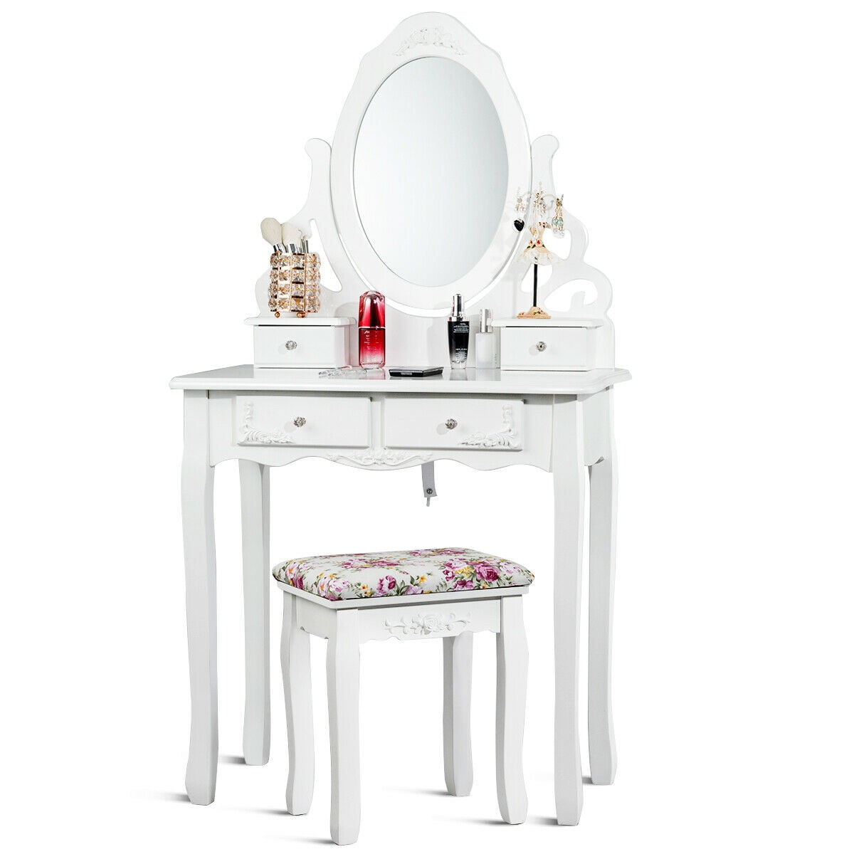 Makeup Vanity Table White Saubhaya Makeup Vanity Table White Saubhaya, Viscologic Pearl Wooden Mirrored Makeup Vanity Table