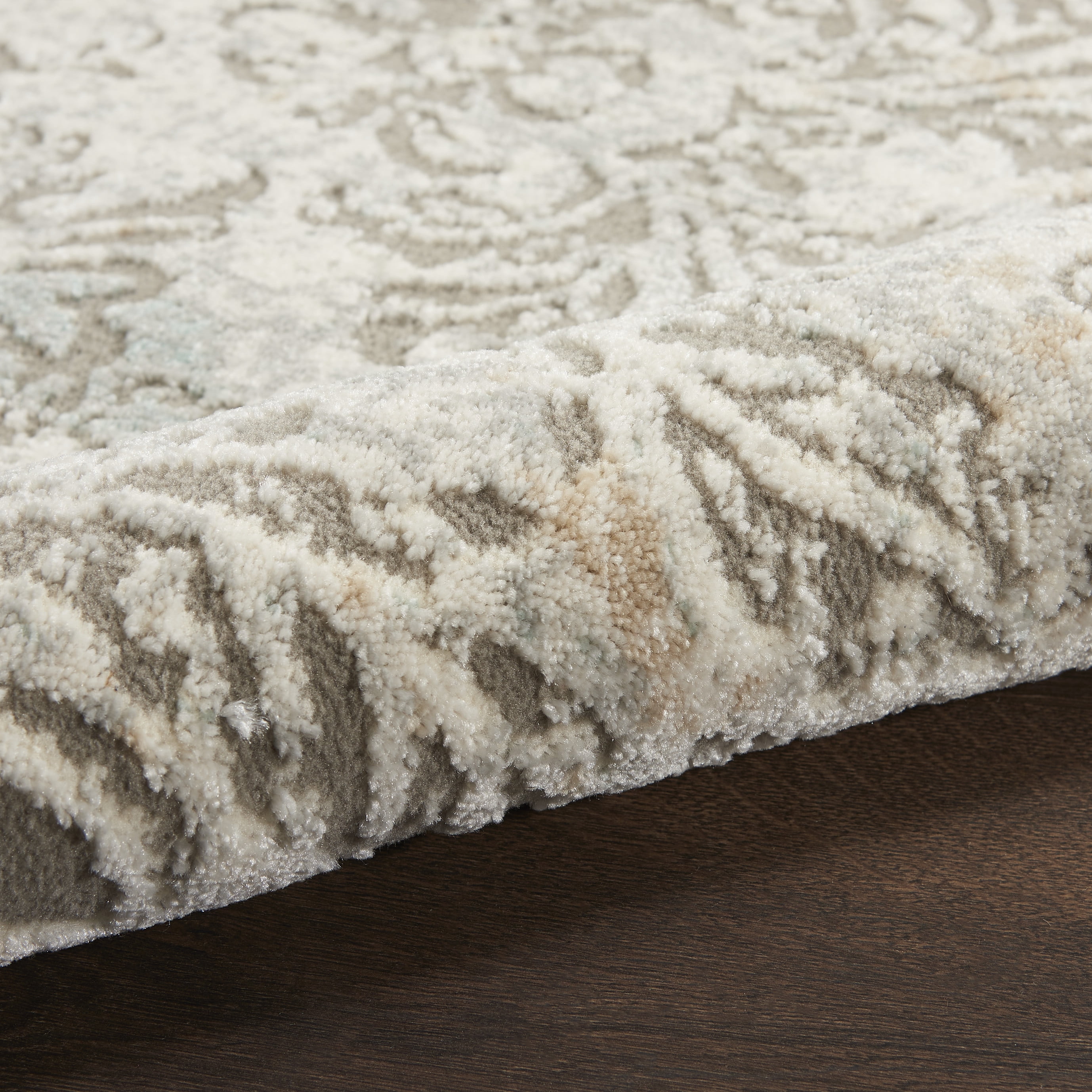 Nourison Soma Modern French Country Grey/Ivory 9' x 12' Area Rugs