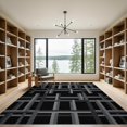 thumbnail image 2 of ODIKA 9'x12' Washable Area Rug Non-Shedding, Easy Care Alfombras Abstract Rectangular Balanced Para Habitacion Pile for Master Suite, California King, Under Bed, 2 of 7