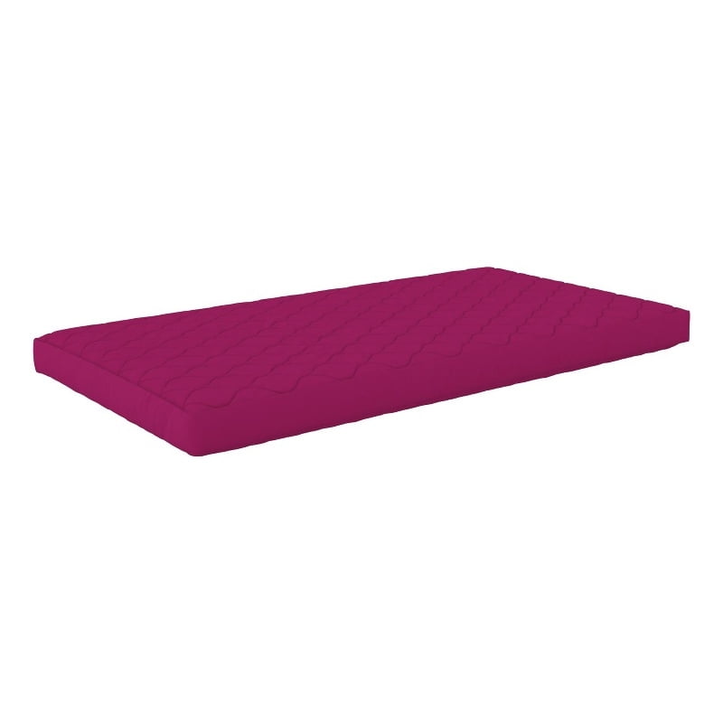 DHP Dana 6 Inch Quilted Twin Mattress with Removable Cover in Pink