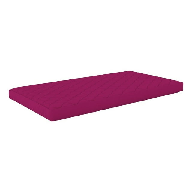 DHP Dana 6 Inch Quilted Twin Mattress with Removable Cover in Pink