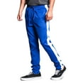 thumbnail image 4 of G-Style USA Men's Hip Hop Slim Fit Track Pants - Athletic Jogger Side Striped - Royal Blue/White - Medium, 4 of 5
