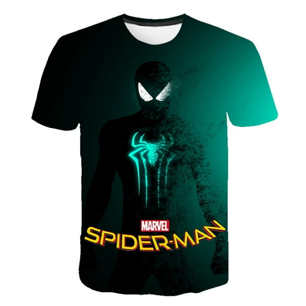 Camisetas para niños, camiseta a la moda de spider-man para niños, camiseta de Marvel para niños, ropa de verano 2022 para bebés, niños y niñas, ropa 3D kids7T zhangyuxiang CONDUJO