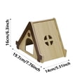 thumbnail image 3 of Wooden Hamster Habitat Hideout for Small Interactive Playhouse Cage Accessory Indoor Outdoor Use, 3 of 6