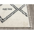 thumbnail image 3 of Abani Willow Moroccan Cream Shag Rug 6' x 9' 6' x 9', 3 of 5