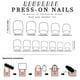 thumbnail image 4 of Uñas postizas a presión, regalo para mujer. Paquete de 24 uñas postizas cortas navideñas para pegar. Cobertura total con pegamento., 4 of 5