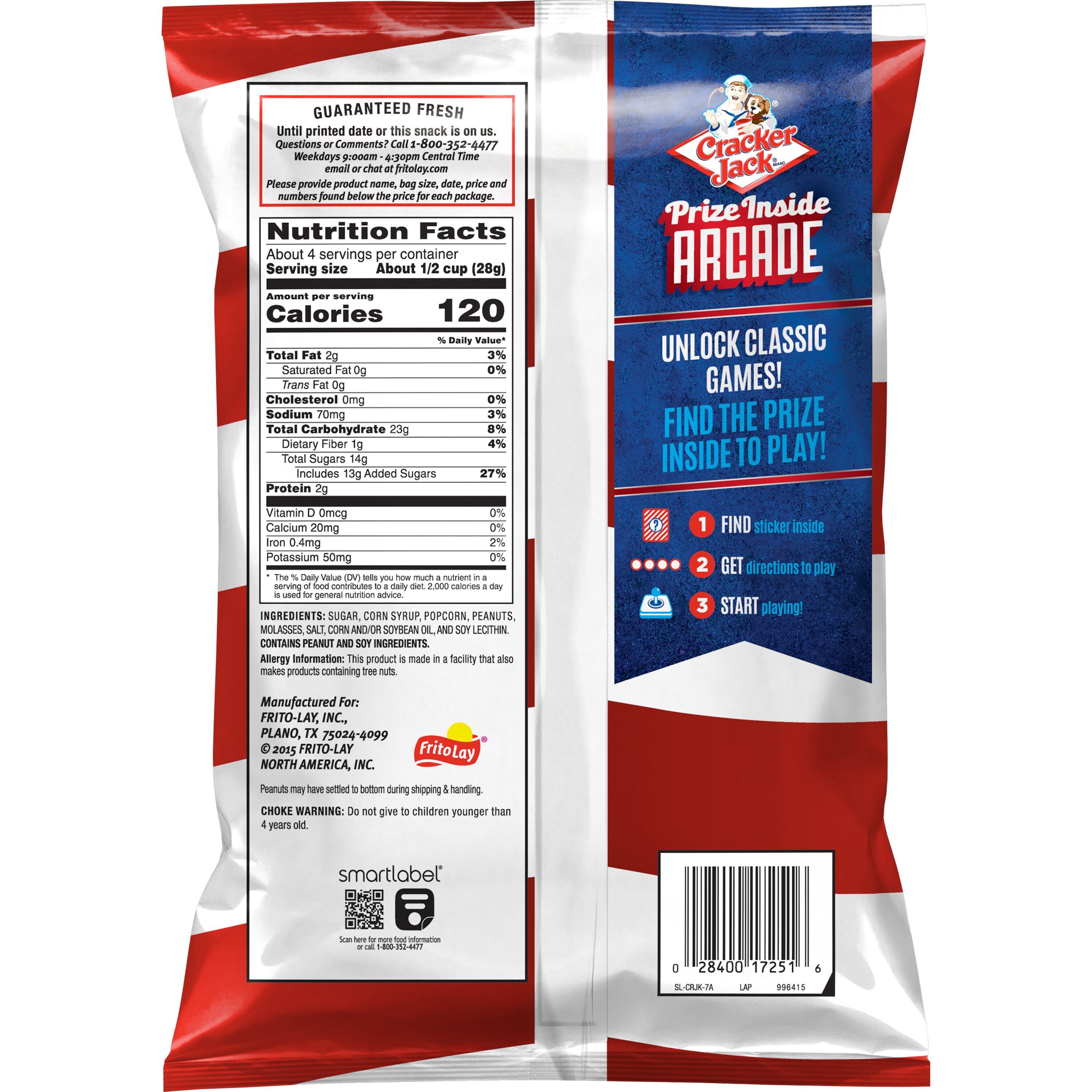 Cracker Jack The Original Caramel Coated Popcorn & Peanuts 4.25 oz. Bag