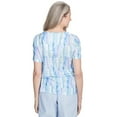 thumbnail image 2 of Alfred Dunner Womens Petite Textured Brushstroke Short Sleeve Tee, 2 of 4