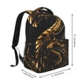 thumbnail image 2 of Easygdp Golden Dragon Tattoo Art Mochila Ergonómica Versátil para Laptop - Múltiples Bolsillos, Correas Ajustables, Unisex para Escuela, Viajes y Actividades al Aire Libre-One Size, 2 of 5