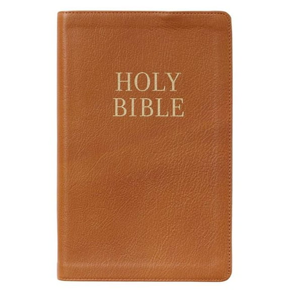 Christian Art Gifts 246210 KJV Bible Imprimée Géante - Marron avec Bande Gaufrée