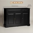 thumbnail image 3 of HOMCOM Sideboard Buffet Cabinet, Modern Kitchen Cabinet with 2 Drawers, 3 of 10