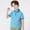 Blue, variant on Toddler Boys Girls Short Sleeve Summer Casual Striped Gentleman Tops Holiday Shirts T Shirt Toddler Boys Easter Theme Button-Up Shirts Size 5-6 Years